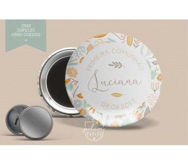 Lembrança com arco-íris boho- IMAN, ESPELHO ou ABRE-CARICAS