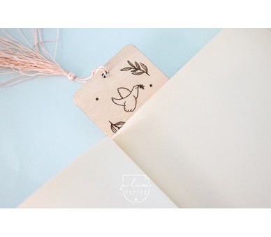 Marcador de página - pomba - oração à escolha - personalizado