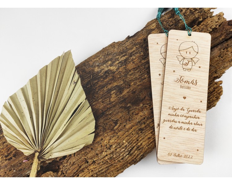Marcador de página - anjo - oração à escolha - personalizado