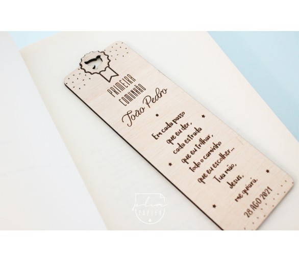 Marcador de página - pomba recorte -oração à escolha - personalizado