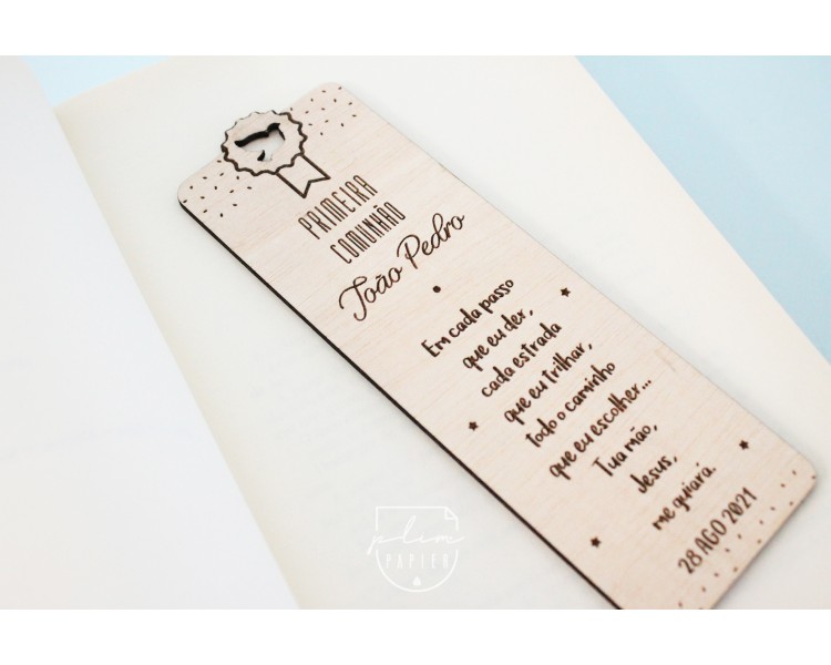 Marcador de página - pomba recorte -oração à escolha - personalizado