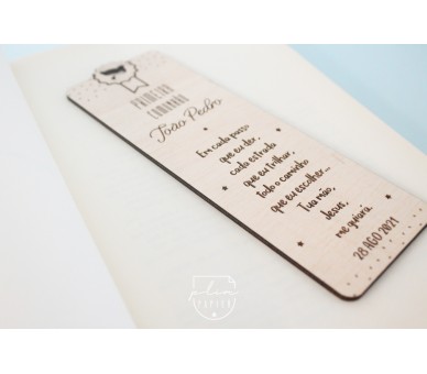 Marcador de página - pomba recorte -oração à escolha - personalizado