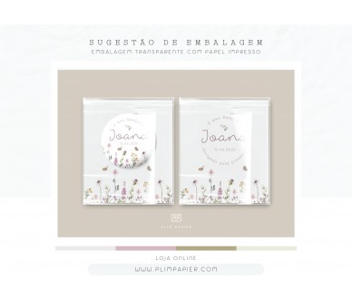 Lembrança tema floral delicado - IMAN, ESPELHO ou ABRE-CARICAS