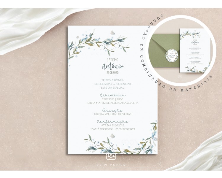 Convite Sopro - Temática floral - C6