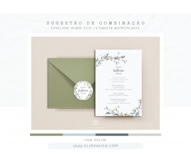 Convite Sopro - Temática floral - C6