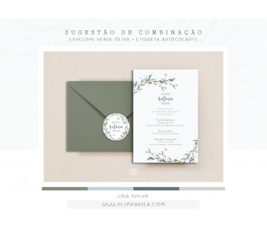 Convite Sopro - Temática floral - C6