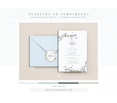 Convite Sopro - Temática floral - C6