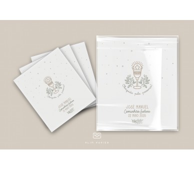 Sugestão de embalagem para lembranças tema- Eucaristia - Cálice