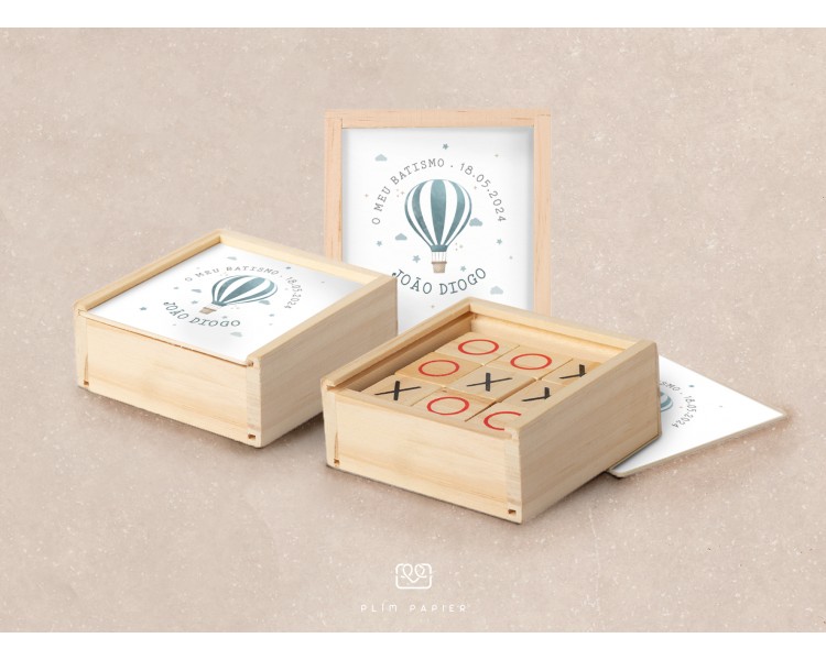 Jogo do Galo Balão de Ar Quente - Personalizado com etiqueta