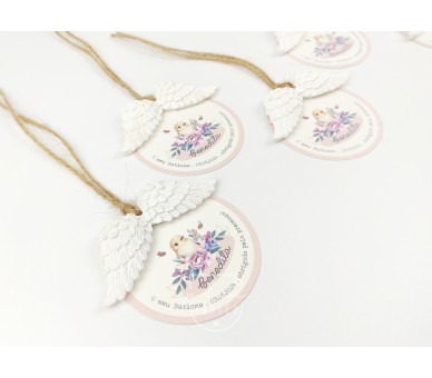 lembranças de batismo em gesso perfumado + etiqueta - batismo, comunhão, aniversário 