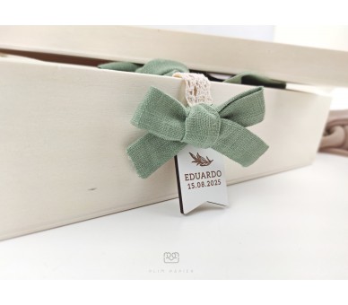 CJ40 CONJUNTO COMPLETO - caixa, vela floral, toalha estampada, concha floral