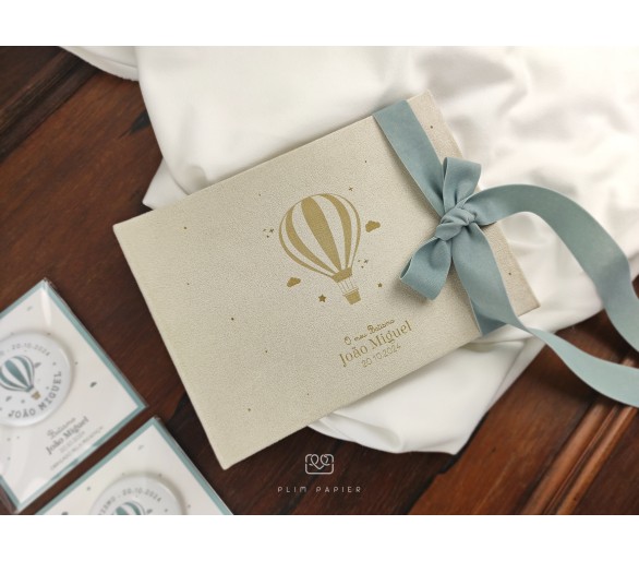 Livro de honra tema balão de ar quente