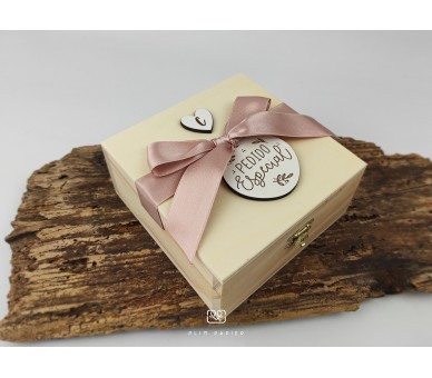 Convite mini placa + envelope - madrinha