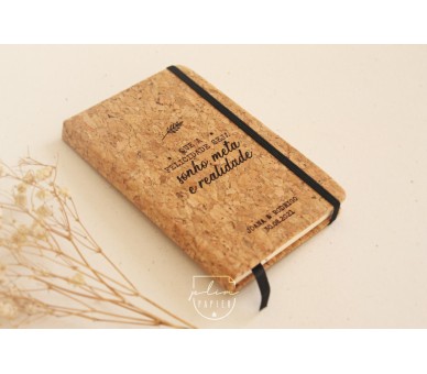 caderno cortiça