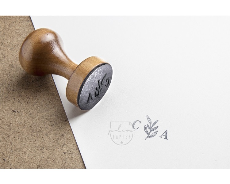 Carimbo batizado personalizado floral