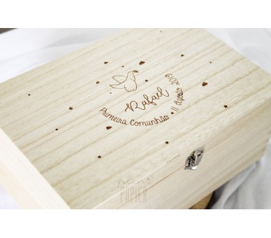 Caixa para lembranças - comunhão, casamento, crisma e batizado