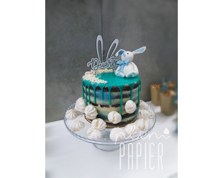Topo de bolo orelhas de coelho, páscoa, BABY SHOWER
