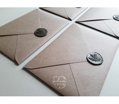 Convite de casamento em acrílico, gravado a laser + envelope com lacre 2