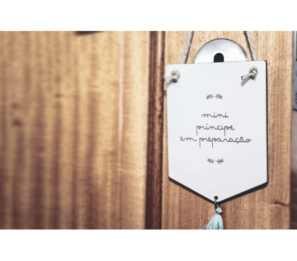 mini placa Príncipe/princesa em preparação