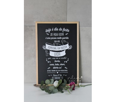 mini placa Príncipe em preparação 