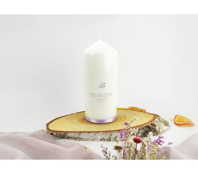 Vela dedicatória Madrinha - também disponível para padrinho
