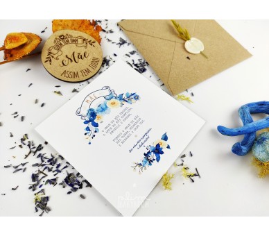 IMAN MDF MÃE + Envelope a fechar com lacre