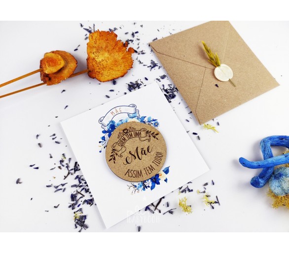 IMAN MDF MÃE + Envelope a fechar com lacre