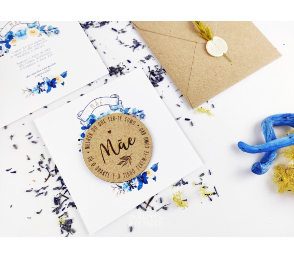 IMAN MDF MÃE + Envelope a fechar com lacre