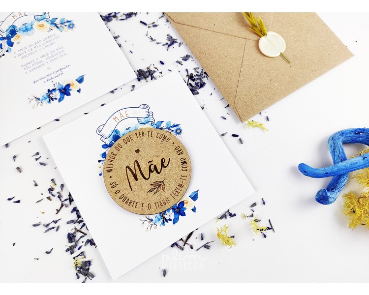 IMAN MDF MÃE + Envelope a fechar com lacre