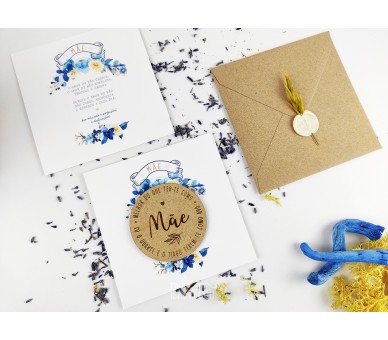 IMAN MDF MÃE + Envelope a fechar com lacre