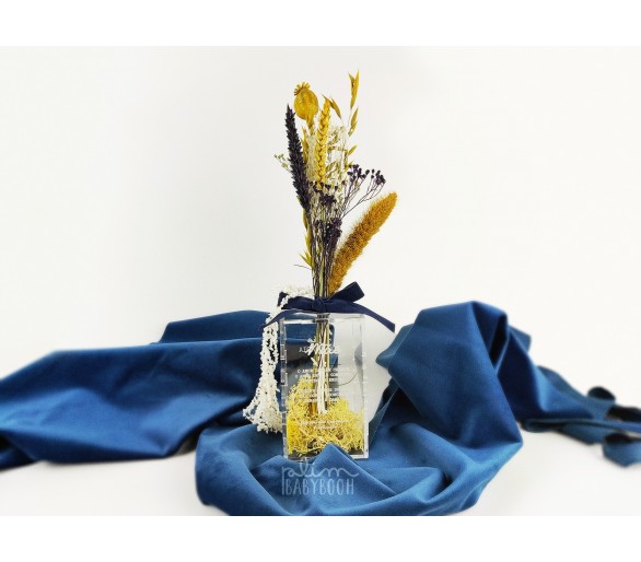 vaso com definição de mãe + ramo de flores