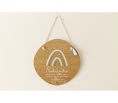 Placa arco-íris dados de nascimento
