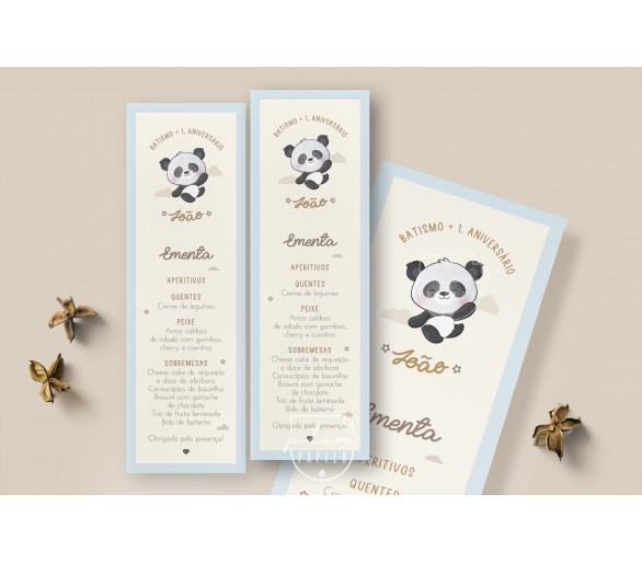 Ementa Panda - CORES PERSONALIZÁVEIS