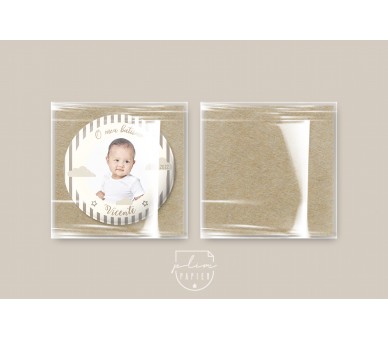Sugestão de embalagem para lembranças - Embalagem transparente com papel kraft
