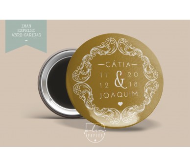 lEMBRANÇA DE CASAMENTO - IMAN TEMA vintage - antique chique