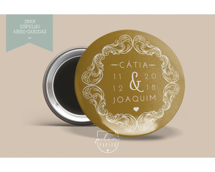 lEMBRANÇA DE CASAMENTO - IMAN TEMA vintage - antique chique