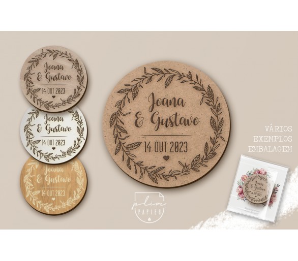iman floral - Lembrança de casamento, bodas de ouro, bodas de prata, aniversário