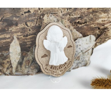iman temática religiosa - anjo de gesso perfumado - Lembrança de batizado, comunhão, aniversário, crisma...