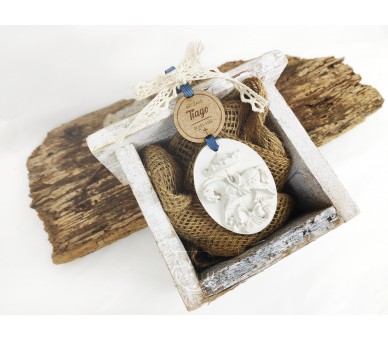 cavalo de gesso perfumado - Lembrança de batizado, comunhão, aniversário, crisma...