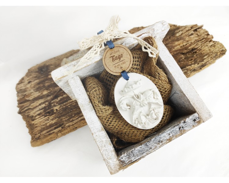 cavalo de gesso perfumado - Lembrança de batizado, comunhão, aniversário, crisma...