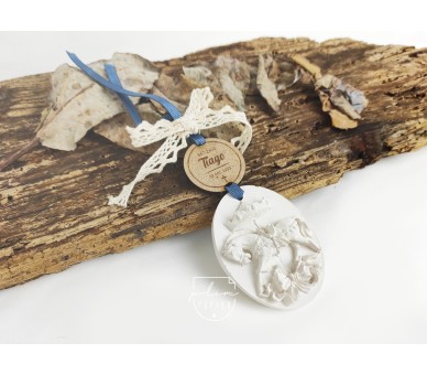cavalo de gesso perfumado - Lembrança de batizado, comunhão, aniversário, crisma...