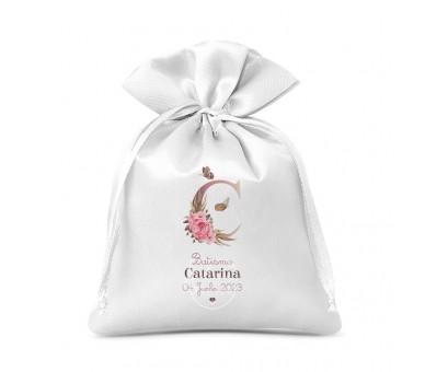 saco de cheiro / perfumado personalizado - lembrança batismo, comunhão, profissão de fé, crisma 