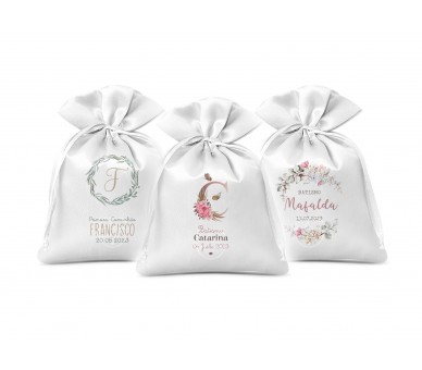 saco de cheiro / perfumado personalizado - lembrança batismo, comunhão, profissão de fé, crisma 
